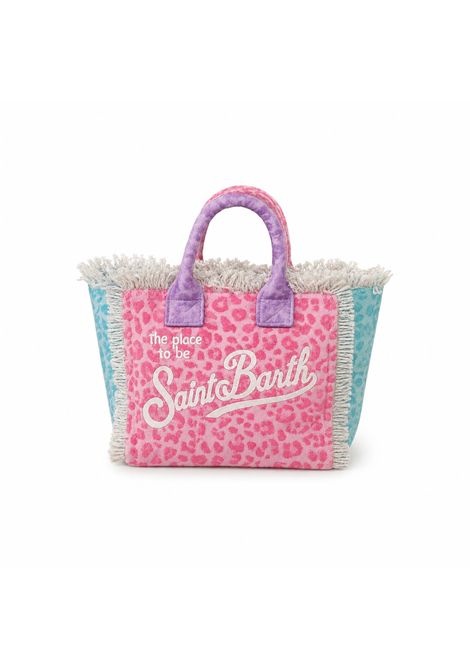 Borsa Mini in canvas SAINT BARTH | VAMI001 VANITY MINI03447L PASTEL LEOPARD COL